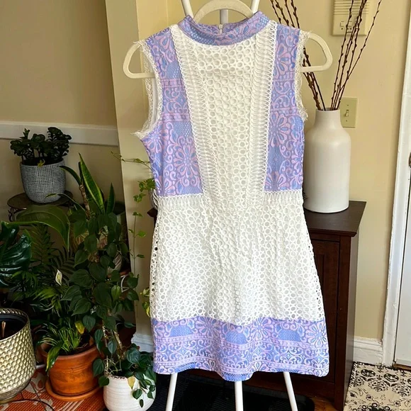 Boohoo | Dresses | White Purple Lace Dress Stay Light Bright By Boohoo  Women Us 4 | Poshmark